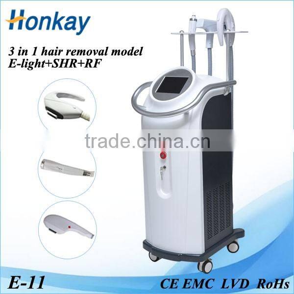 2016 New products multifunctional beauty equipment cooling Elight+RF+SHR fast hair removal