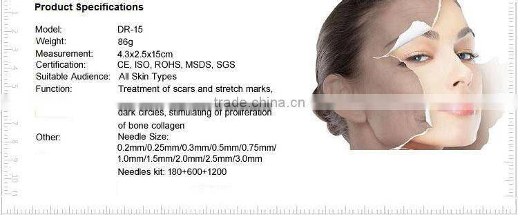 Needles replacable 3 in 1 titanium derma roller