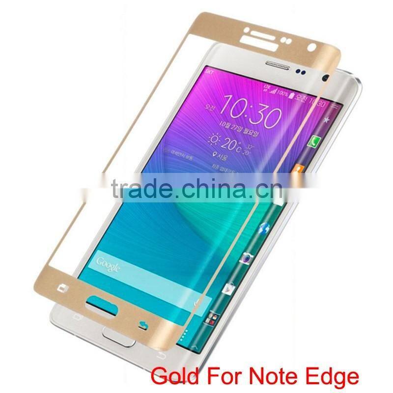 HOT 0.2MM 3D Curved Full Cover Tempered Glass Screen Protector for Samsung Galaxy Note Edge N9150 Anti-explosion Glass LCD GUARD