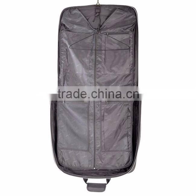 Best selling 100% polyetser luggage with built in clothes rack