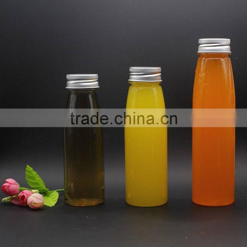 210ml 280ml 330ml plastic bottle with sealing cap for mineral water empty plastic beverage bottle fresh fruits juice plastic