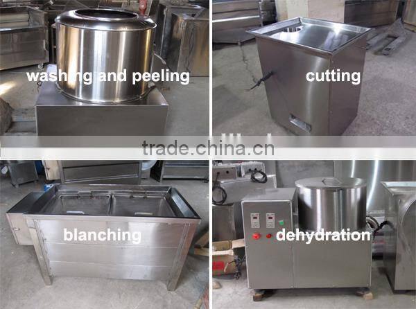 150kg/h snack machine semi automatic frozen fried potato sticks producing factory/ french fries production line