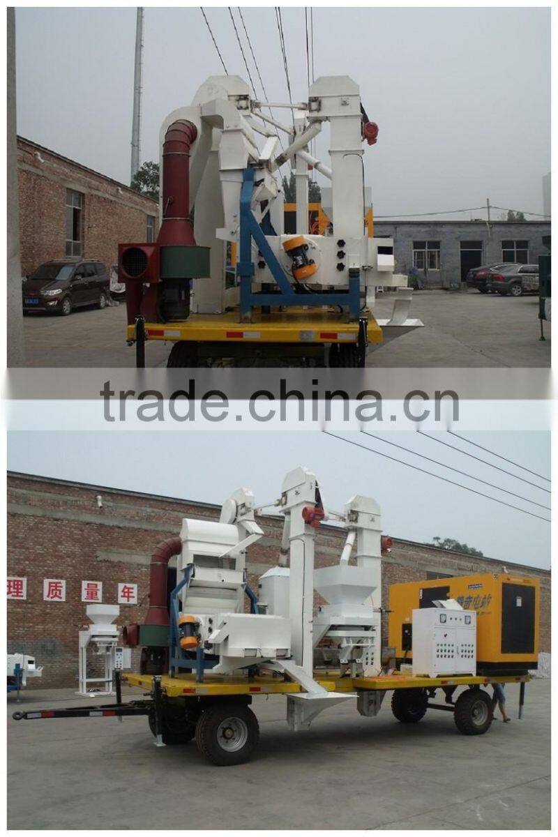 mobile seed cleaning and processing plant