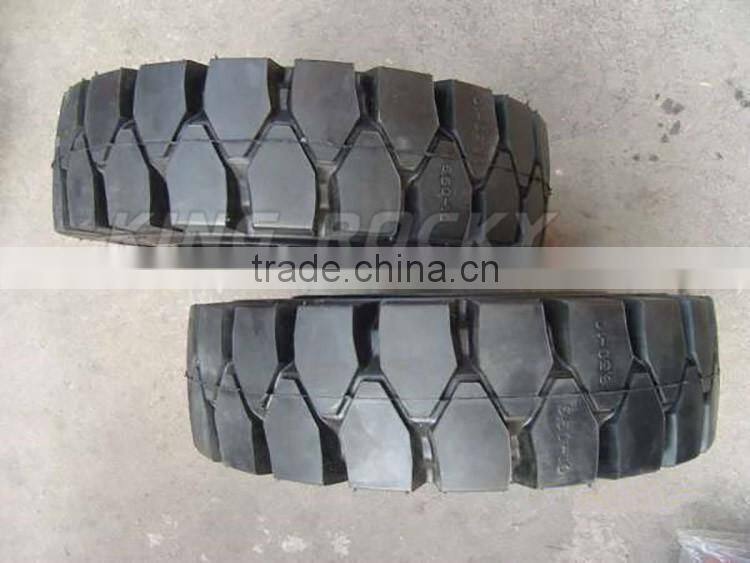 solid forklift tire 21x7x15, 600-9 forklift solid pneumatic tires (various size)