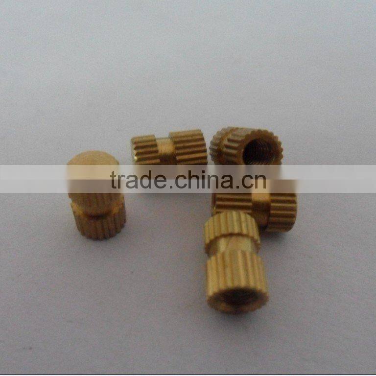 Factory manufacture high precision brass knurled blank/computer nut