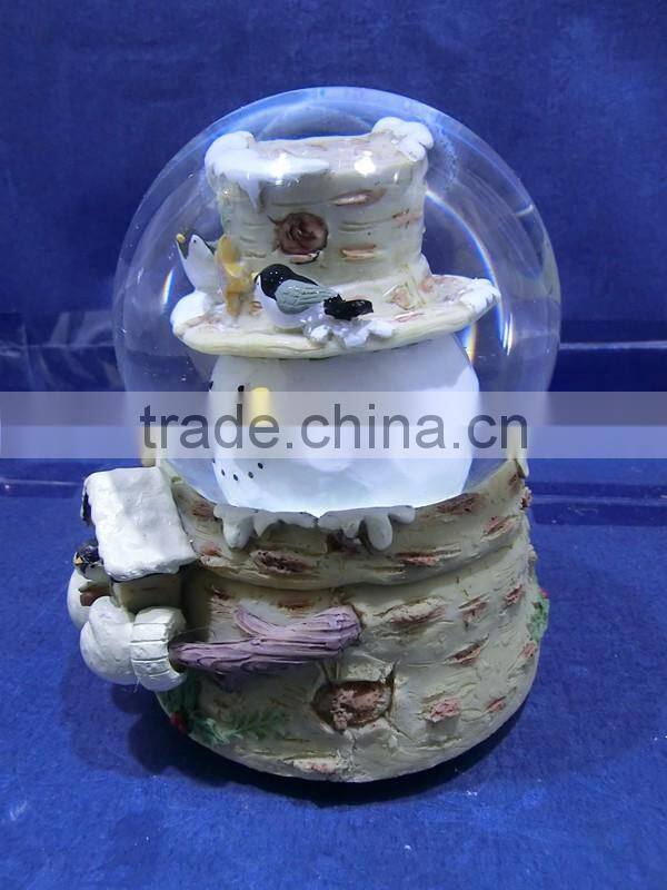 Custom Resin Cute Snowman Christmas snow globe