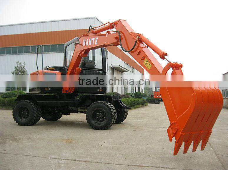 Chinese mini hydraulic wheel excavator