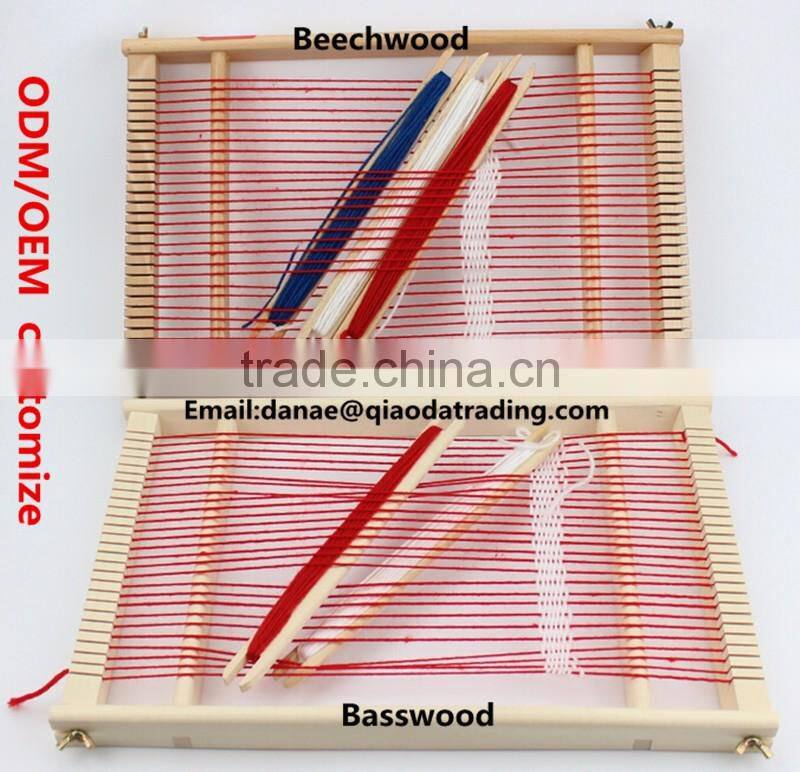 China factory customize ODM OEM knitting toy wooden weaving loom