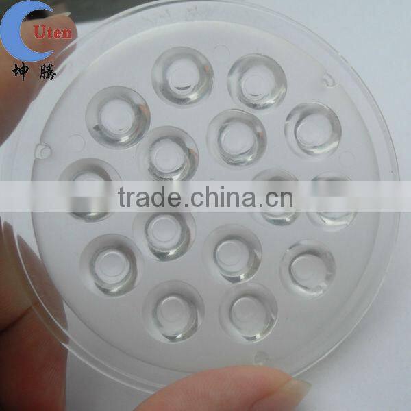 custom round cheap COB led lens cover with high transmitance over to 93%