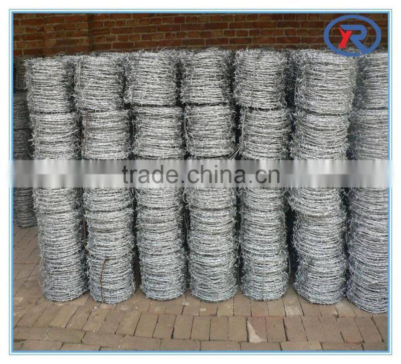 China factory cheap barb wire fence.galvanized barbed wire fencing