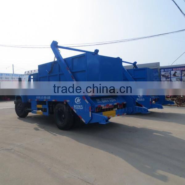 140hp DONGFENG 4*2 Swing Arm Garbage Truck 6 m3