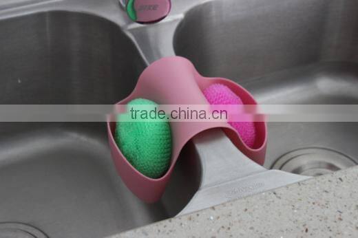 Silica Gel Kitchen Sink Basket For Placing Clean Ball And Soap