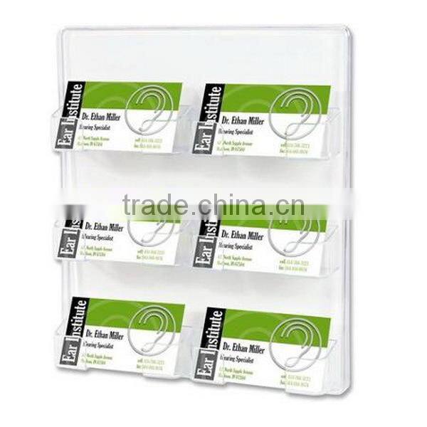 Wire mesh metal business card display rack