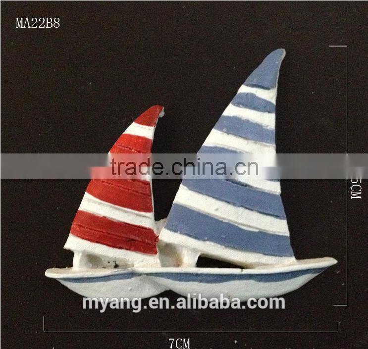 Promotional sailing 3D Fridge Magnet, wooden Fridge Magnet, Souvenir Fridge Magnet