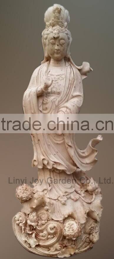 Home Deoc White Marble Guanyin Statue