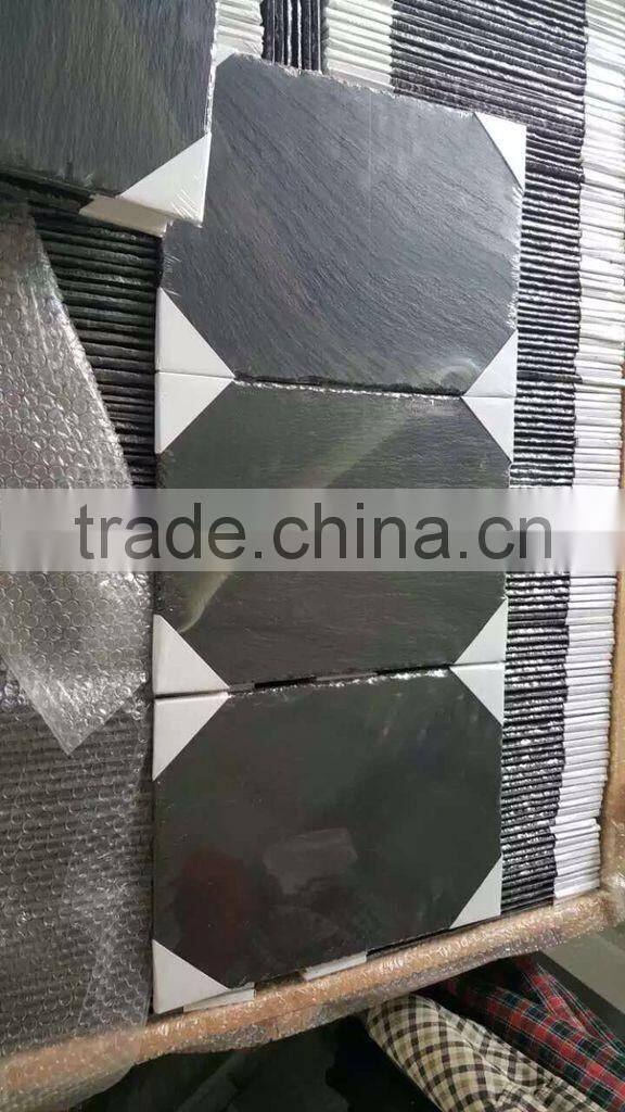 heart shape black slate tray