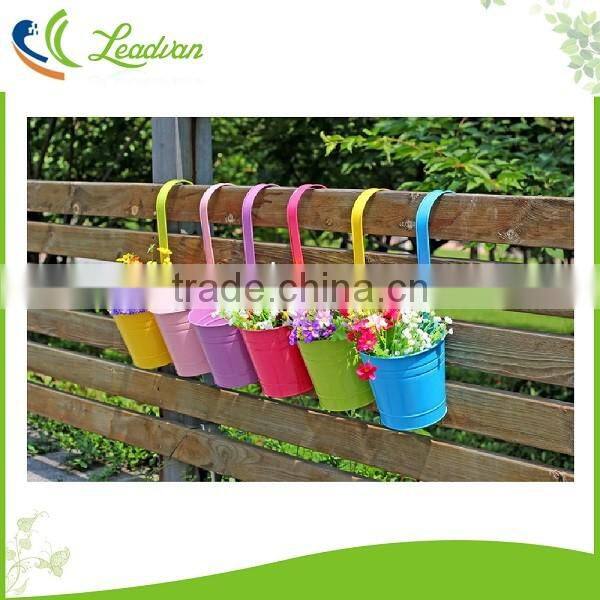 hanging wrought iron wall planters