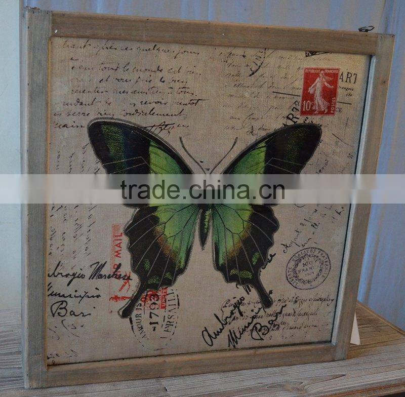 2016 new style LED lighted wooden picture frame with inductive switch