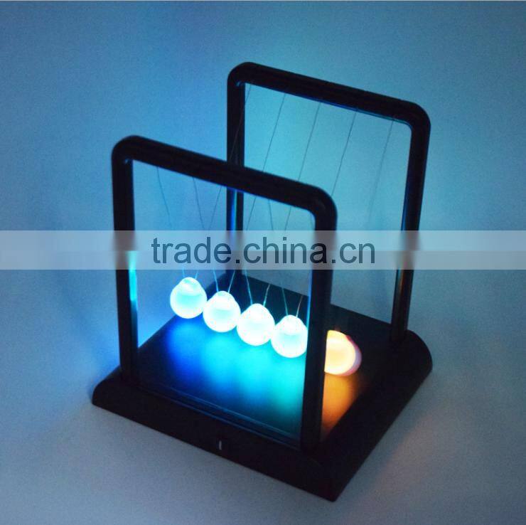 New Arrival Glowing Swing Ball, Newton Pool/ Seven Colors Balance Pool On Table For Decorate