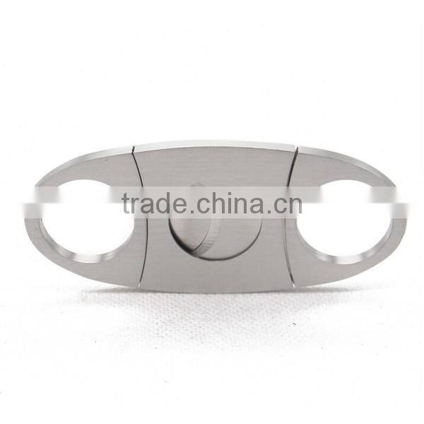 Stainless steel cigar cutter
