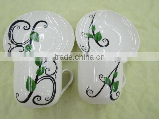 PORCELAIN TEA CUP AND SAUCER