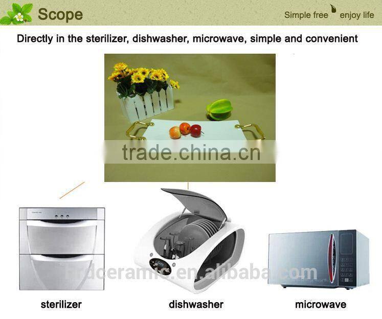 Factory stock plate ceramic with Metal handle