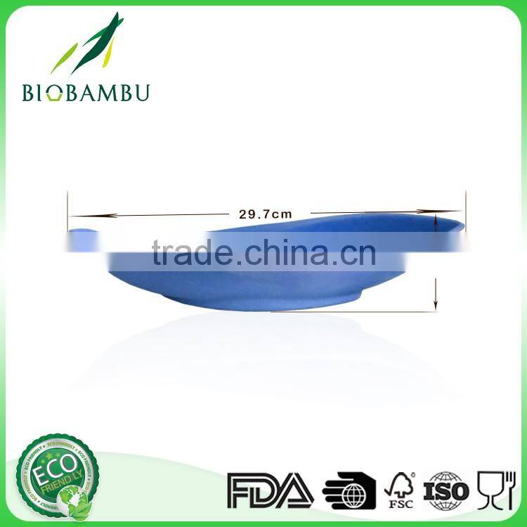 Colorful Diswasher safe Bamboo Snack Set fiber snacks candy plate