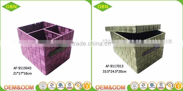 Large durable decorative handmade box storage basket