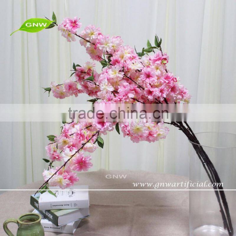 GNW BLB-CH1605015 Cheap wedding decoration ivory white silk Artificial cherry blossom for sale