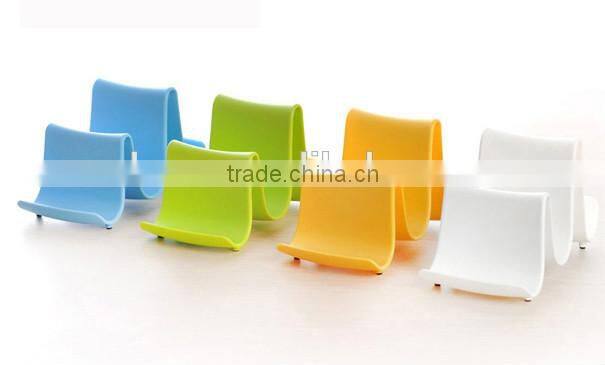 Wave Shape Kitchen Plastic Cooking Utensil Plastic Pot Pan Lid Stand Holder Rack