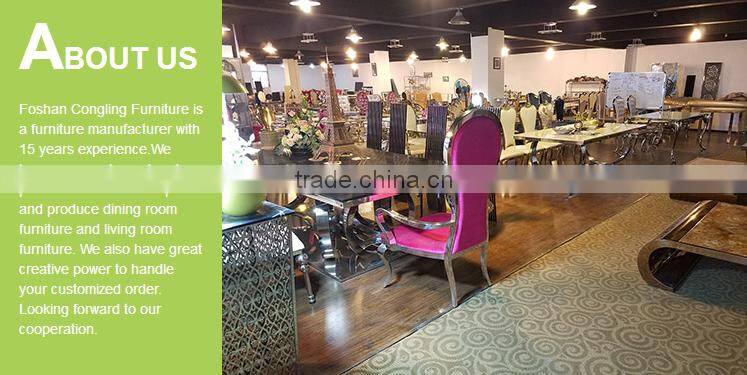 A8081 Home furniture marble dinning table and chair set