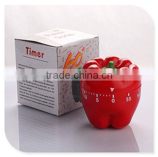 Lovely red pepper plastic kitchen timer / digital kitchen timer / Kitchen Timers