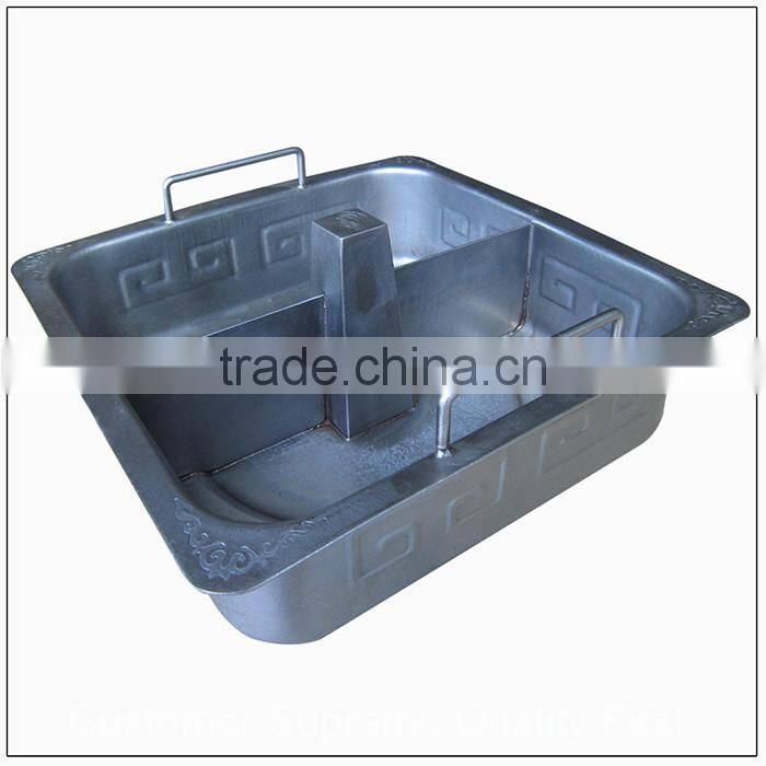 The lowest price stainless steel stamping part double taste pot
