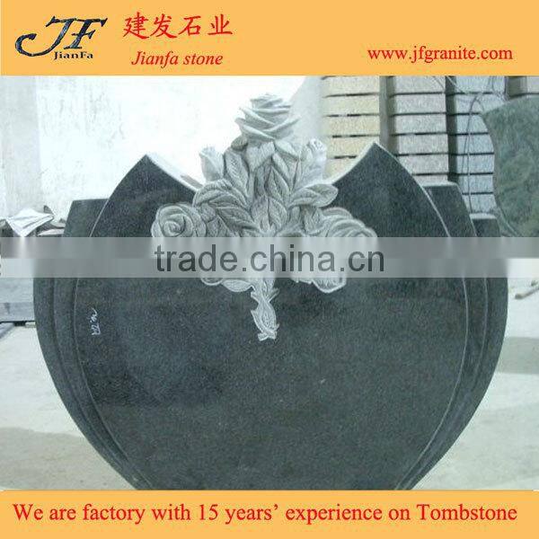 Granite Jet Black China Padang Black Memorial Monuments