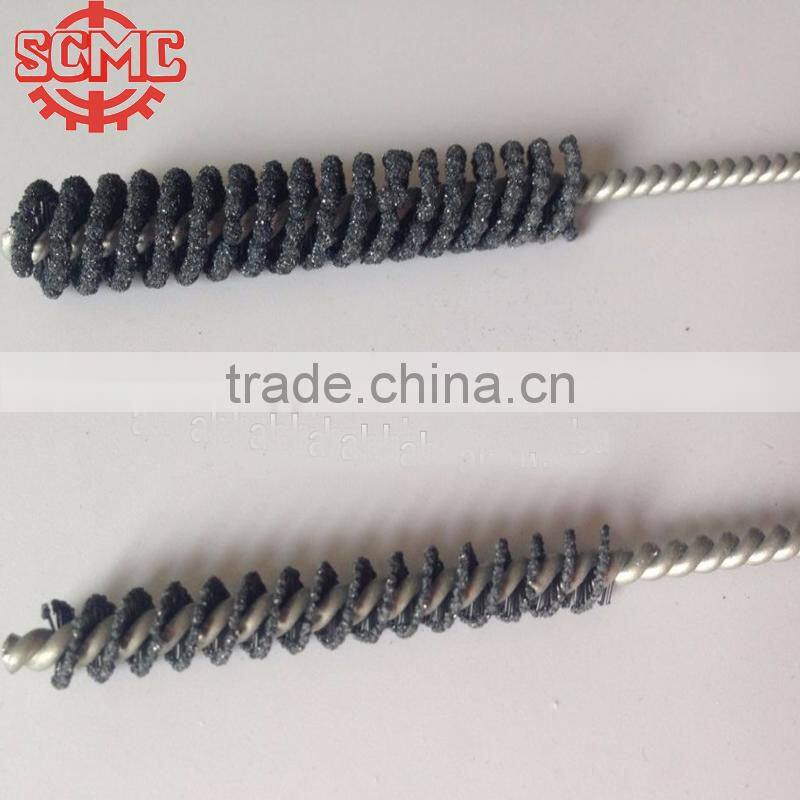 industrial twisted handle abrasive ball polishing brush