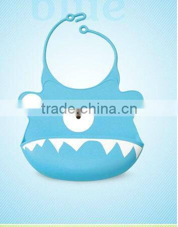 Novelty Cute color silicone baby bib