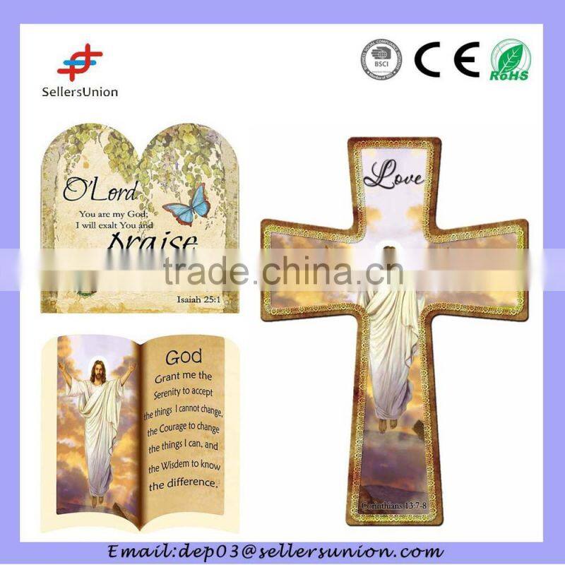 ceramic cross plaque for wall decoration