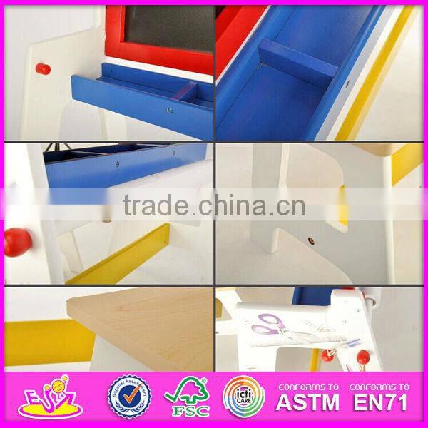 2015 New wooden draw table for kids,stable wooden draw table set for children,educational wooden draw table toy W08G126-x