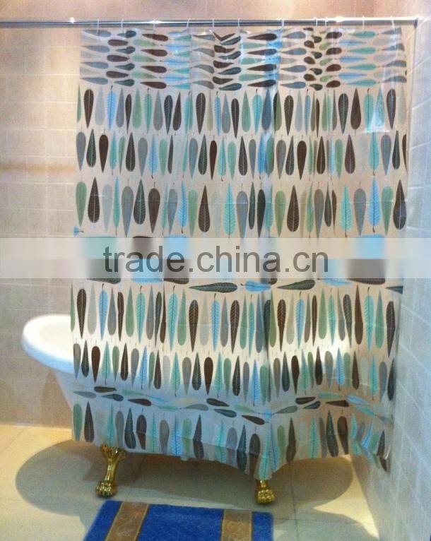 HOT SALE!!! EU and USA best choose and fashionable priting shower curtain/bath curtain with lowest price