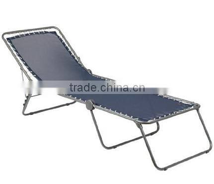 Steel Frame Rope Beach Sunbed Chaise Lounger Chair