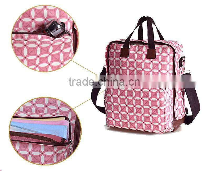 2016 Fashion multi-function mommy backpack storage bag