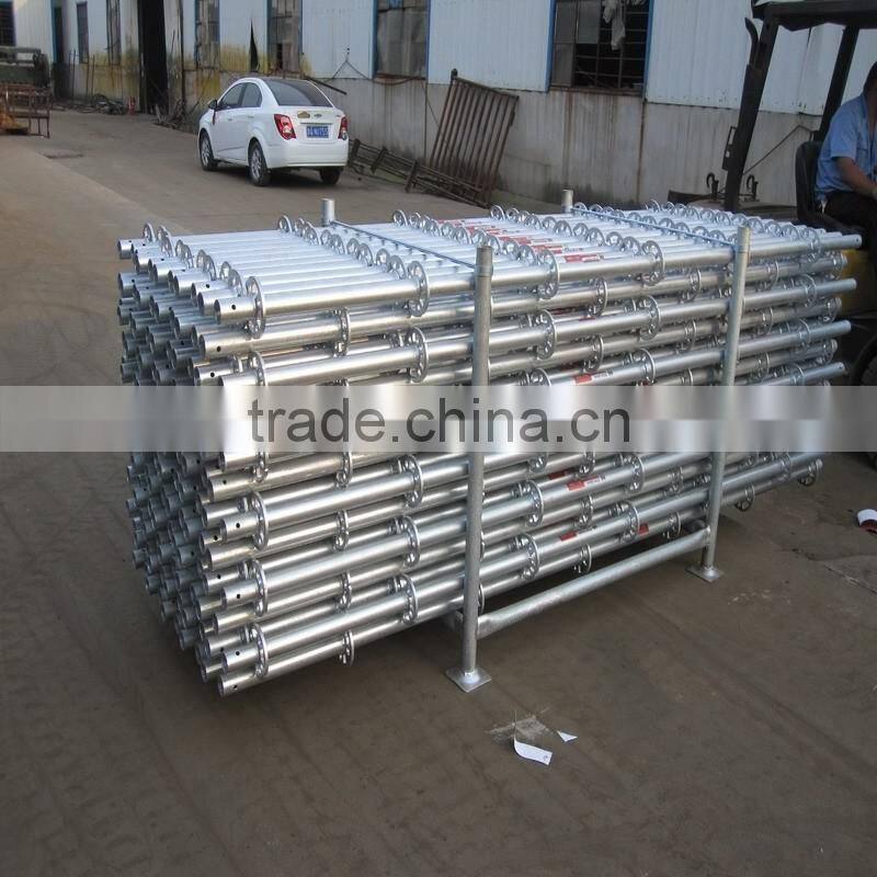 Factory price HDG ringlock scaffolding rosette system scaffolding