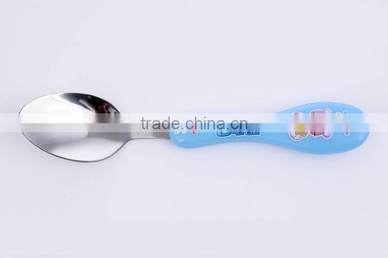 BSX97 Hot Selling Lovely Cheap Stainless Steel Baby Spoon for Feeding