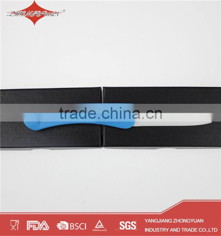 promotional gift colorful kitchen paring ceramic folding knife