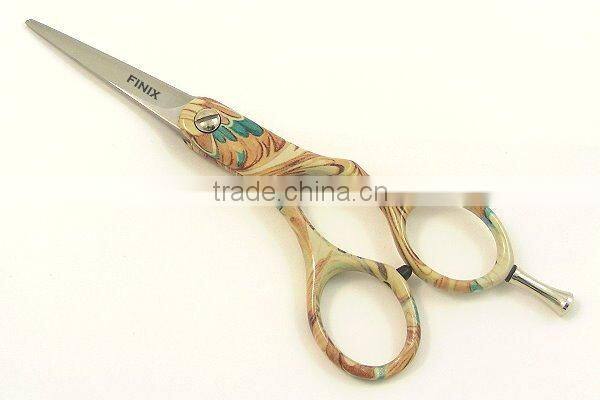 Zinc-Alloy Handled Customized Engraved Pattern Tattoo of Hair Scissors