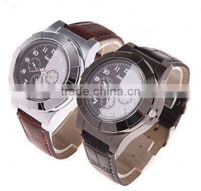 New Men's Watch USB Electronic Battery Flameless Cigarette Lighter Wrist Watch