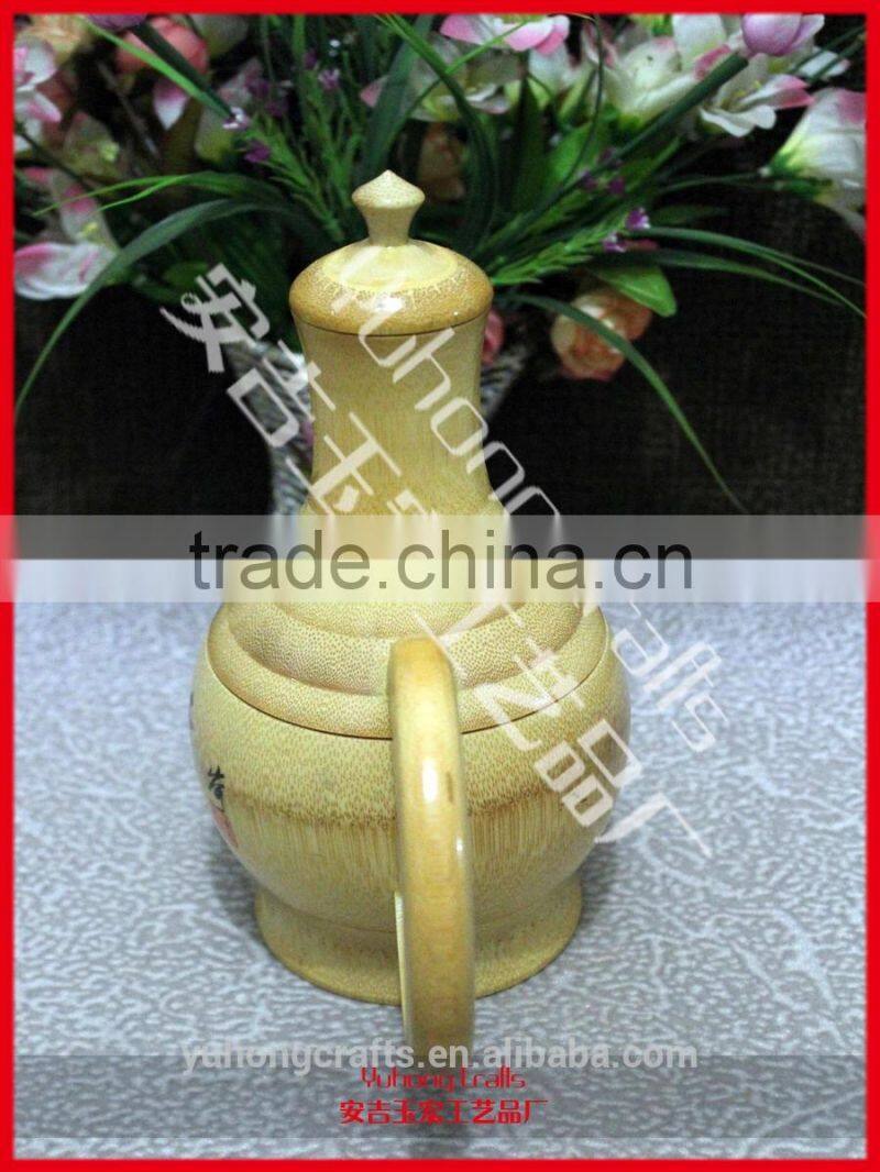 Top quality Bamboo craft Bamboo Tea Sets Bamboo teapot