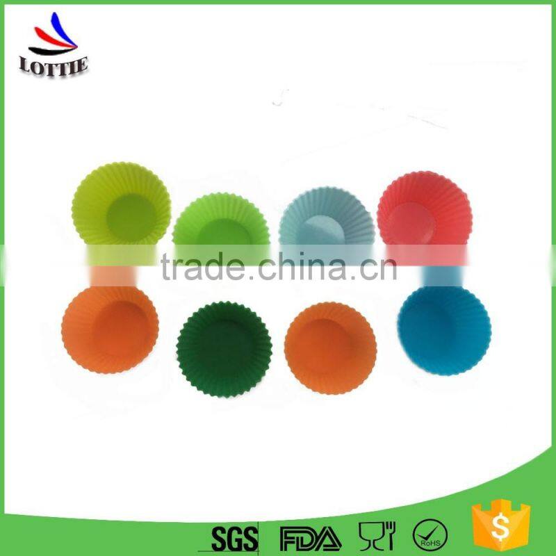 2016 new custom design round shape silicone molds for make cake
