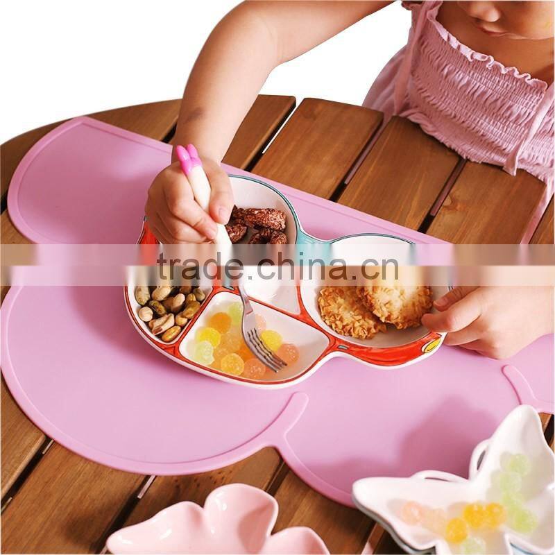 Non-slip Diner Portable Placemat Silicone Baby Eating Mat