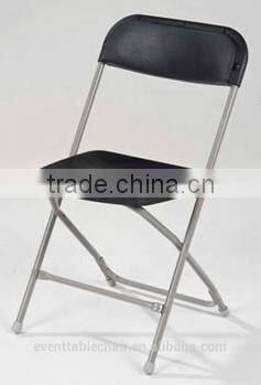 cheap wholesale plastic folding chair with steel frame